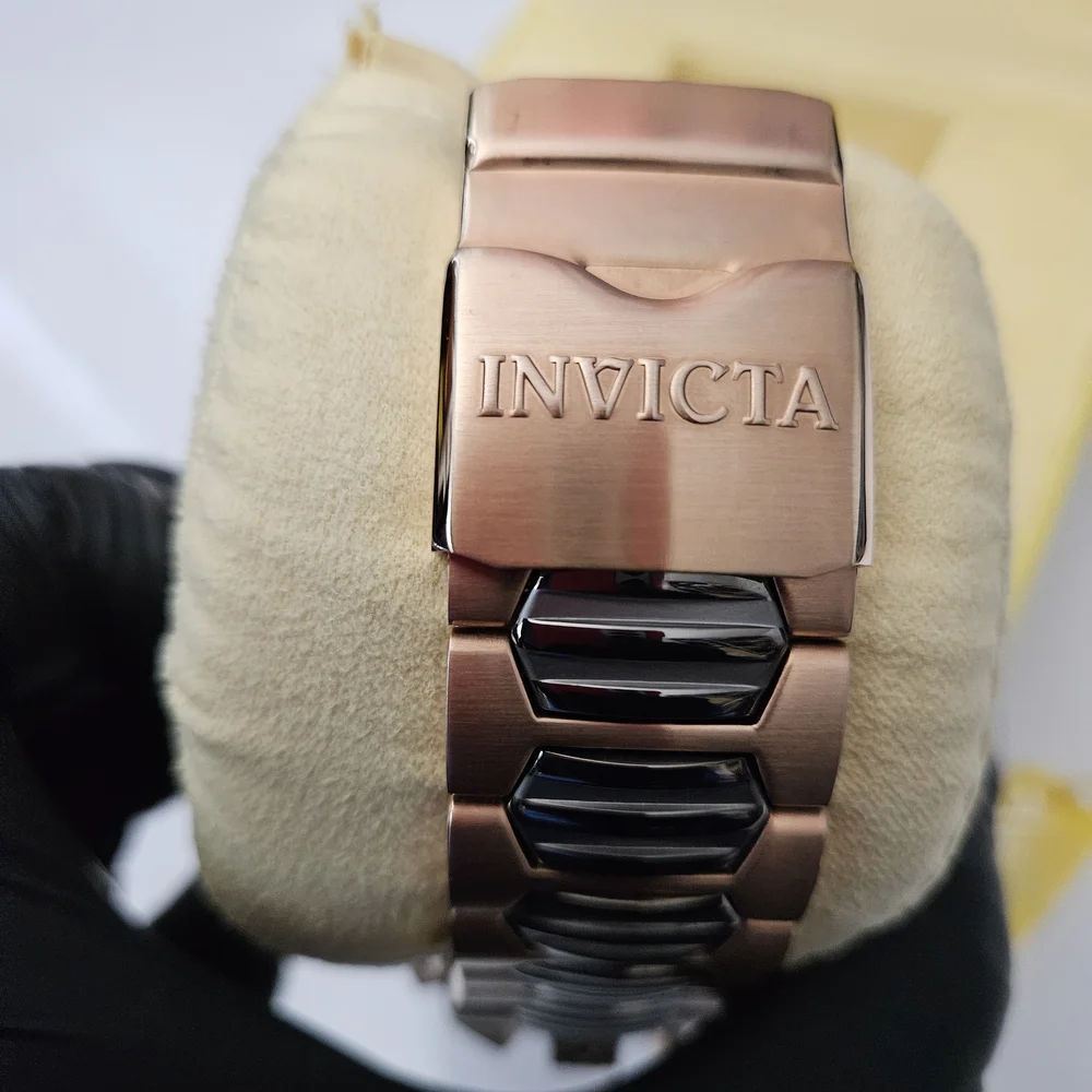 Men Excellent Condition Invicta Excursion Model 32378  Watch Quartz ROSE GOLD - Picture 9 of 15